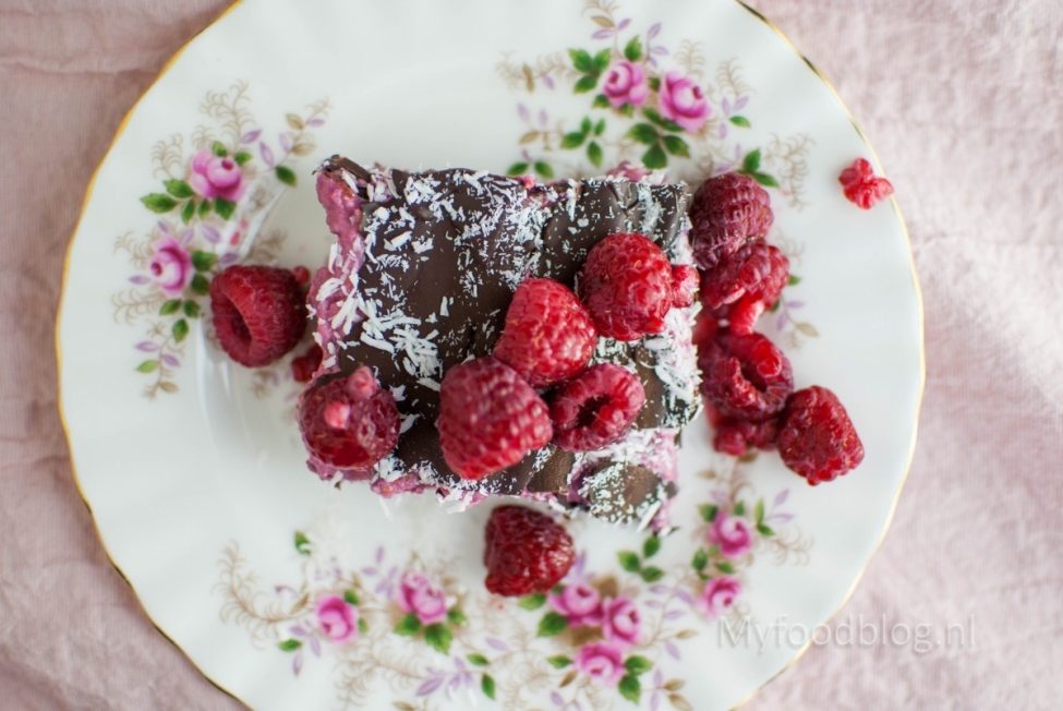 Chocoladetaart met frambozen (de gezonde variant!)
