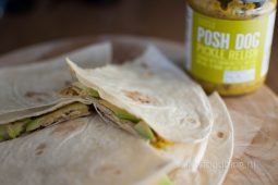 Snelle quesedillas met kip en avocado