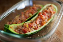 Gevulde courgette met tonijn