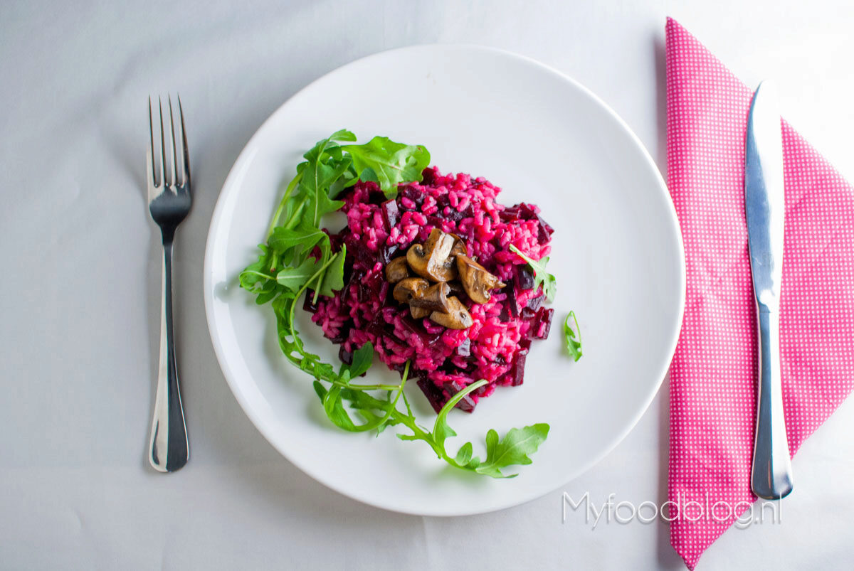 Rode bieten risotto