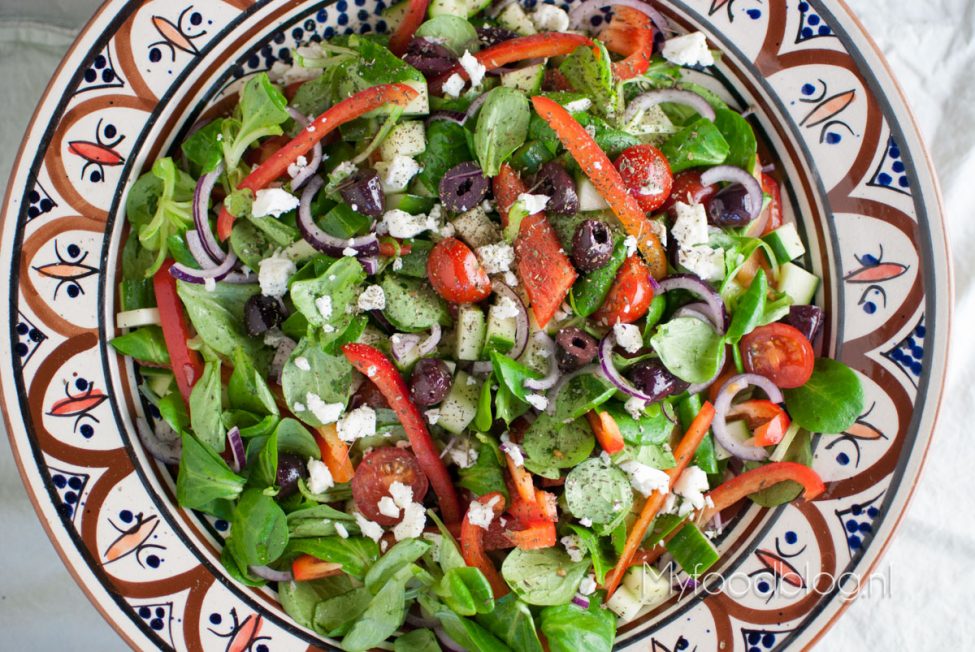 Stadscentrum koolhydraat scannen Griekse salade maken - My Food Blog