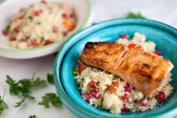 Taboule met gemarineerde zalm
