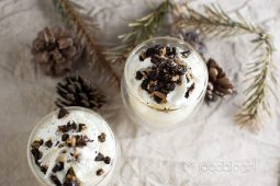 Witte chocolademelk met oreo’s