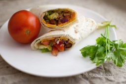 Wraps met honing mosterd kip