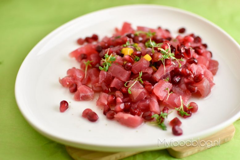 Caribische tonijn ceviche