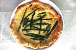 Groene asperge quiche