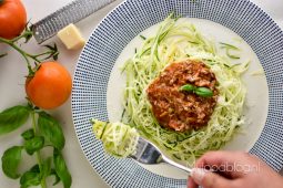 Courgetti bolognese