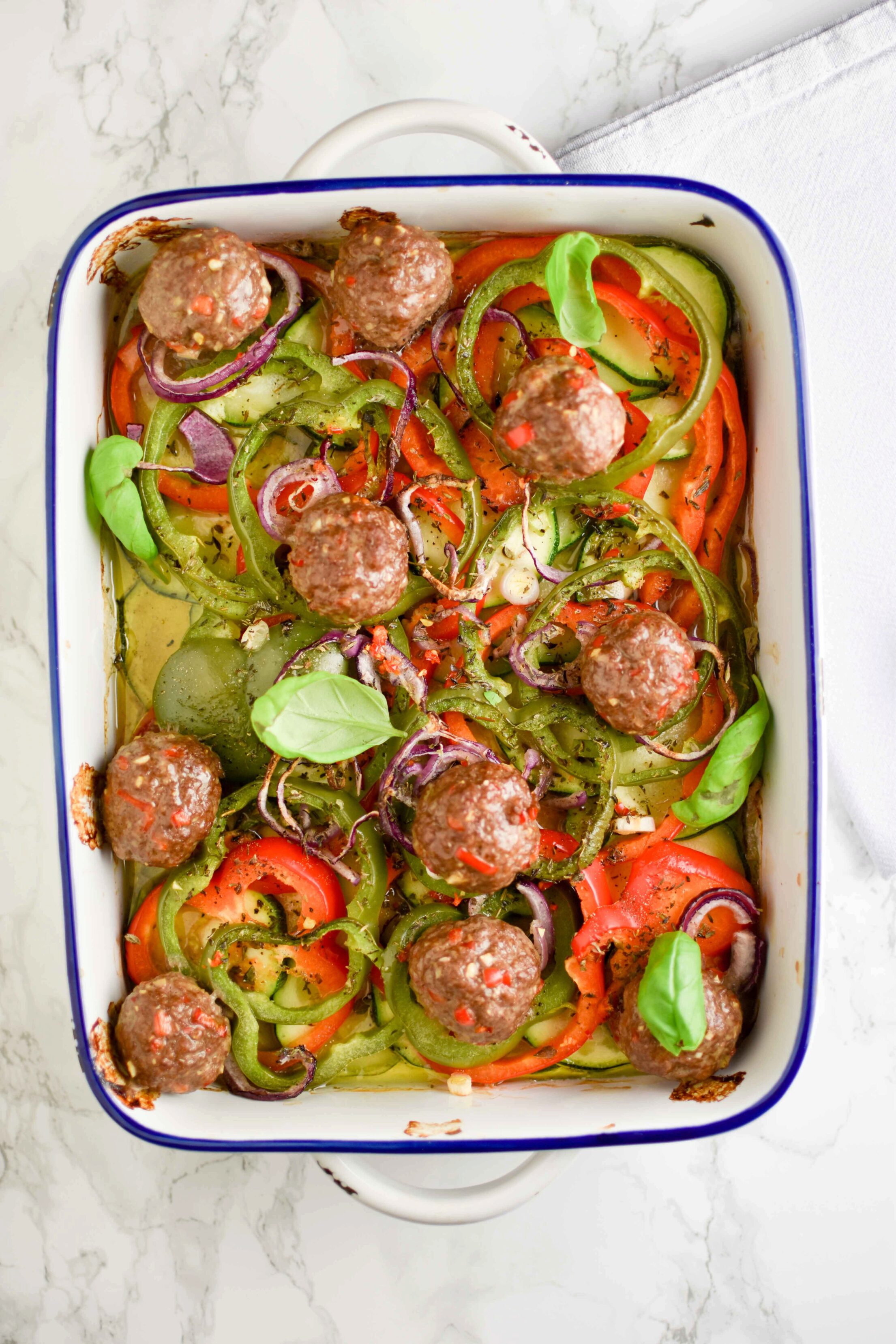 Ovenschotel groenten & gehaktballen