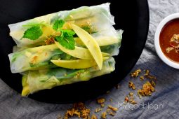 Zomerse springrolls met mango