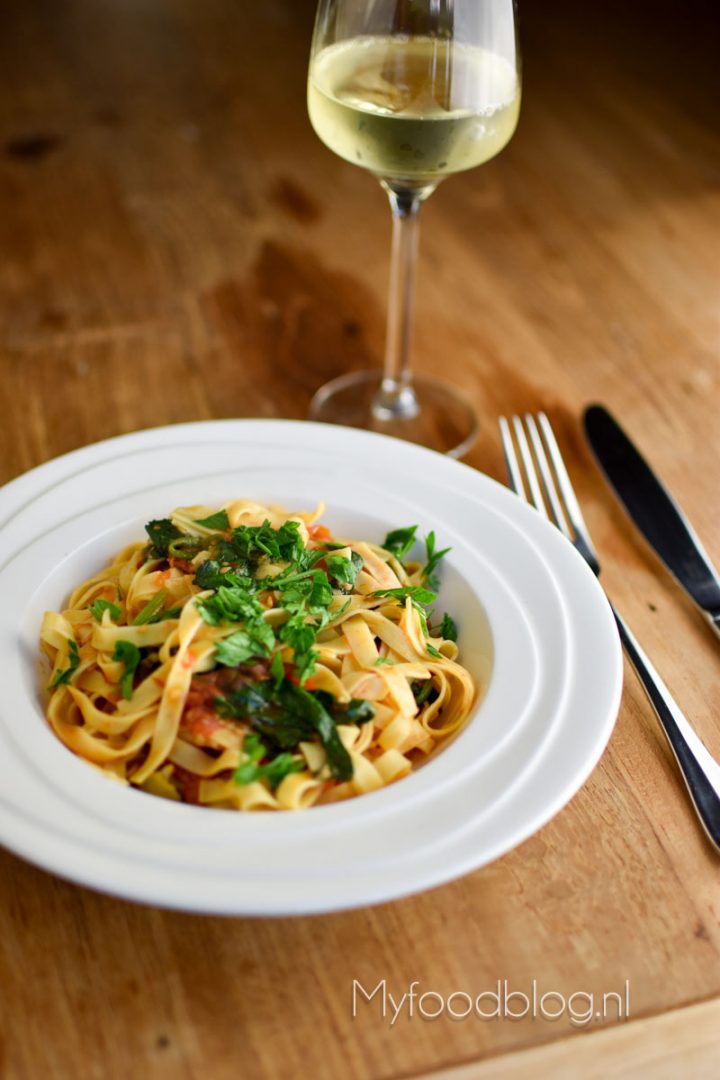 Spicy vegetarische pasta