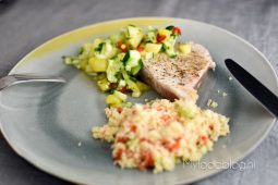 Tonijsteak met ananas salsa