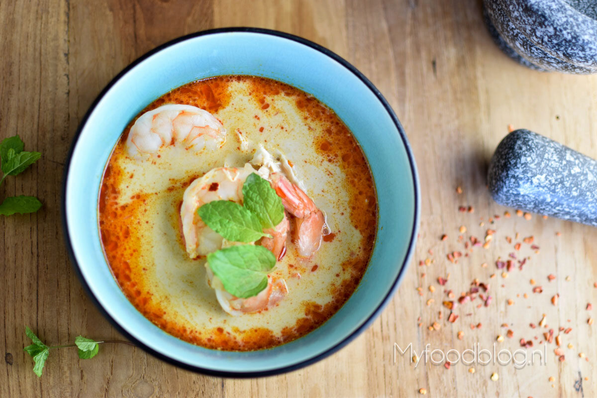 Laksa (pittige Maleisische soep)