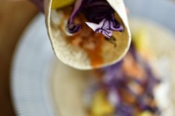 Frisse kabeljauw wraps