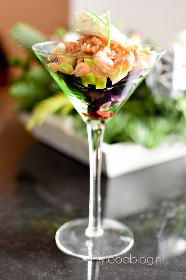 Garnalencocktail met appel