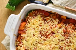 Courgette lasagne met kip