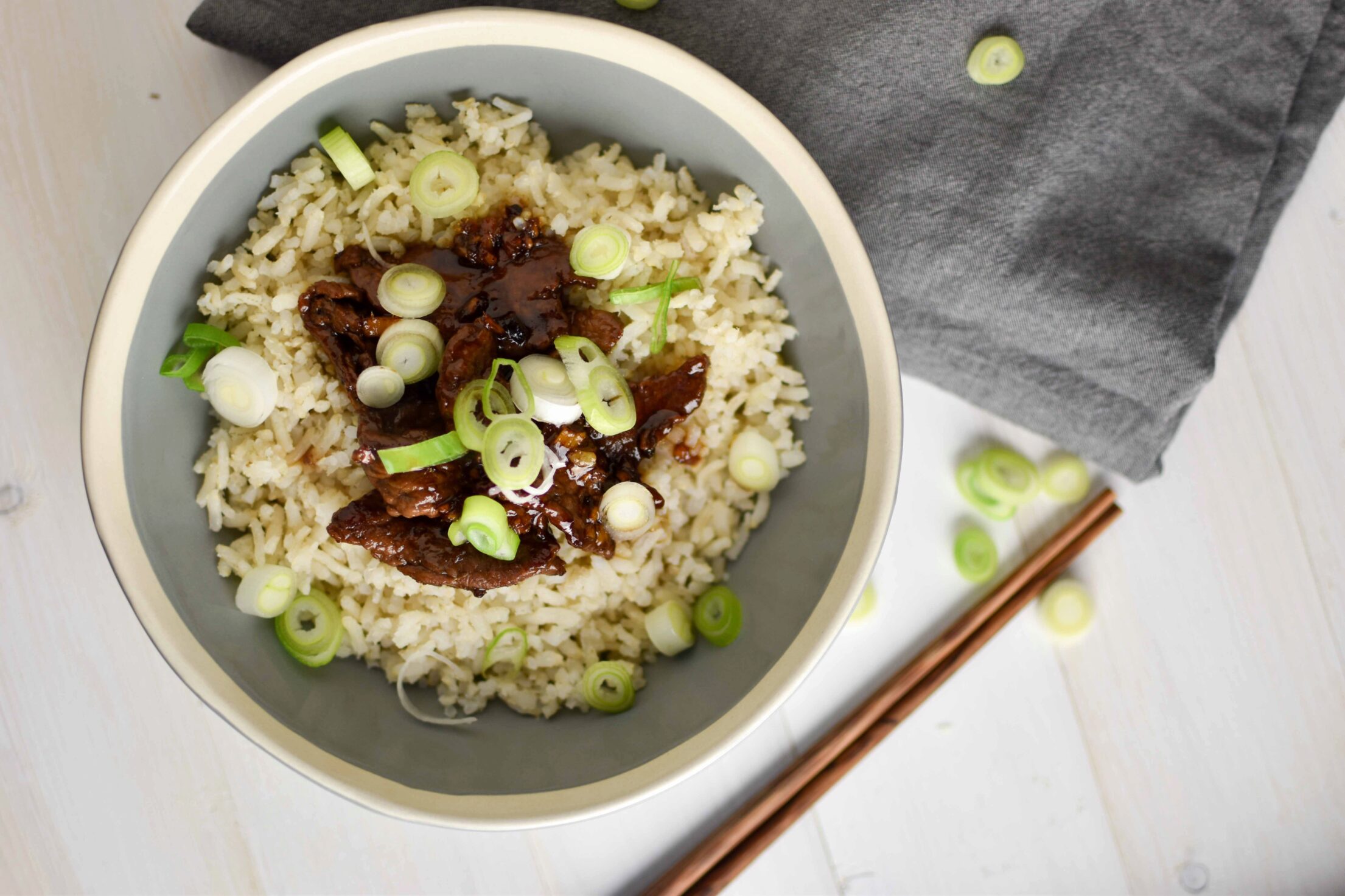 Gyudon (Japanse biefstuk bowl)