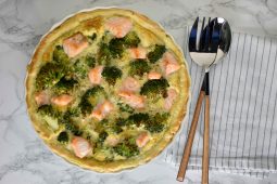 Broccoli zalm quiche