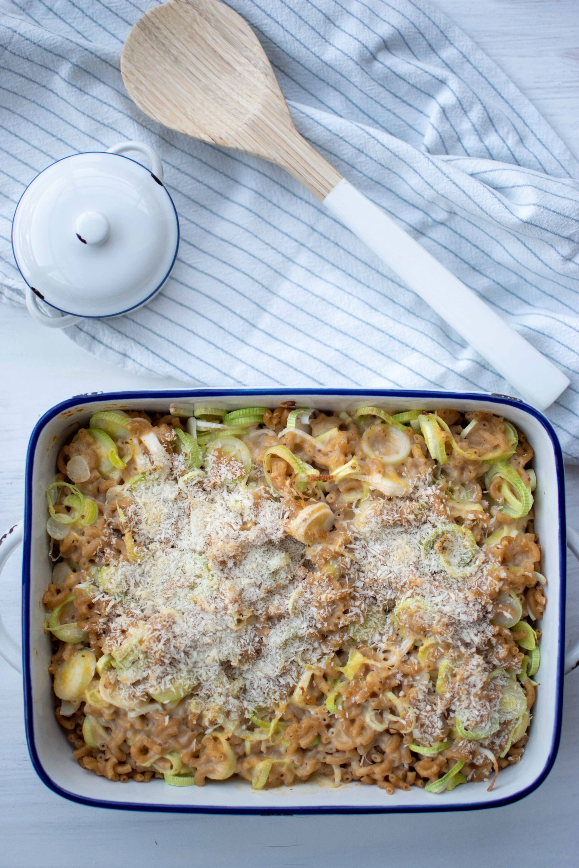 Macaroni schotel met prei en kaas - My Food Blog