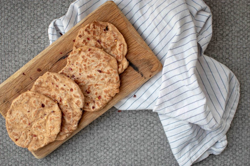 Volkoren naan broodjes