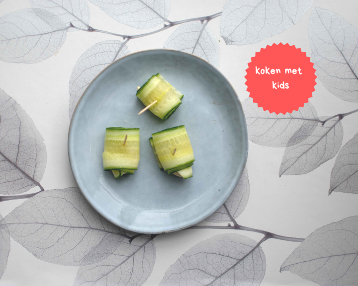 Koken met kids: komkommerrolletjes