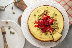 Midden-Oosterse labneh cheesecake