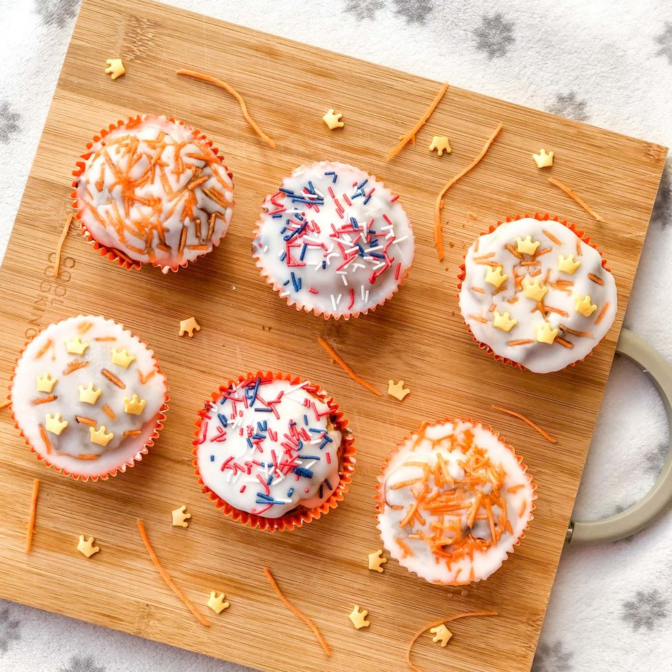 Blanco foto Attent Koningsdag (healthy) carrot cupcakes - My Food Blog