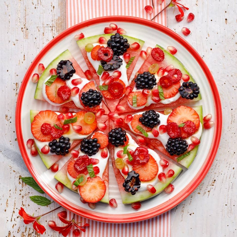 marketing Uitscheiden Gastheer van Verfrissende fruit 'pizza' van watermeloen - My Food Blog