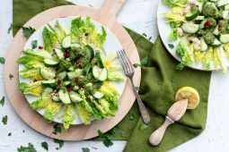 Ottolenghi salade met aubergine dressing