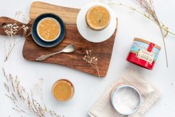 Chocolade toetje met salted dulce de leche