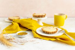 Vegan cheesecake met passievrucht