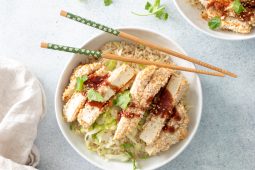 Tofu katsu (knapperige Japanse tofu) uit de oven