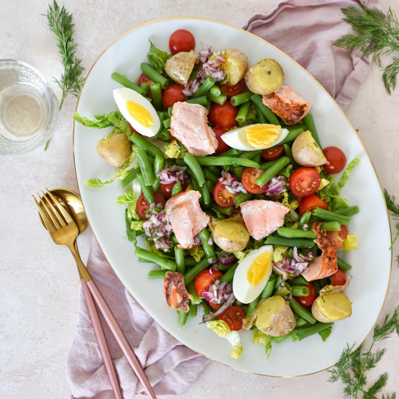 salade Niçoise met zalm