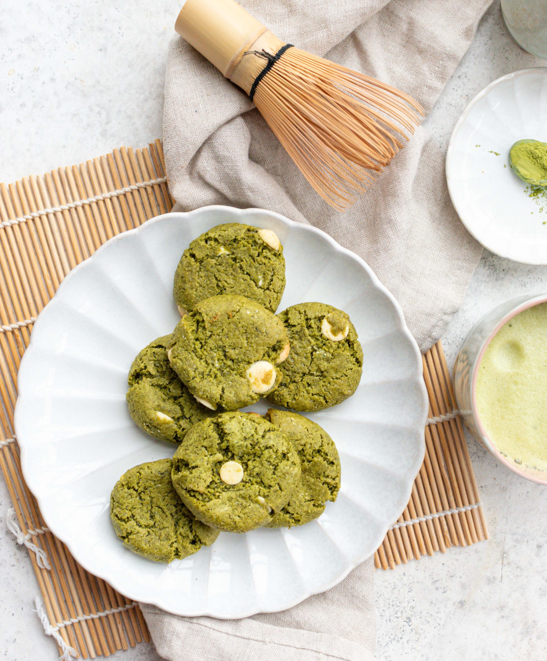 Matcha koekjes met witte chocolade zelf maken